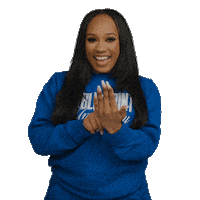 BLUEPRINTUNIVERSITY happy girl blue woman Sticker