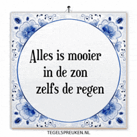 Nl Regen GIF by Tegelspreuken.nl