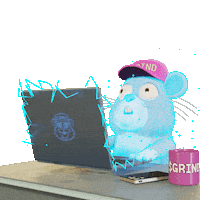 This Is Fine Electric Shock Sticker by Grind