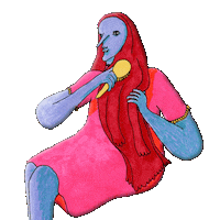 corrinnejames hair brush red hair redhair Sticker