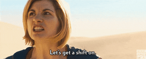 doctor who lets get a shift on GIF by BBC America