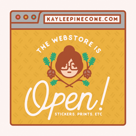 online store shop open GIF by Kaylee Pinecone