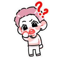 Confused Sticker