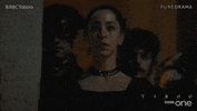 staring oona chaplin GIF by BBC
