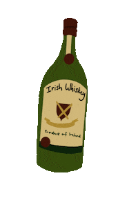 St Patricks Day Drink Sticker by Lauren Fox