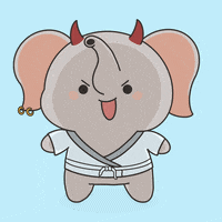 untamedelephants cute animals laugh evil GIF