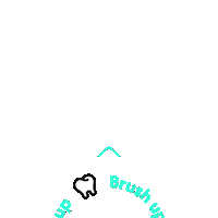 swipe teeth Sticker by quip