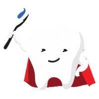 Dentist Toothbrush Sticker by Risas Dental and Braaces