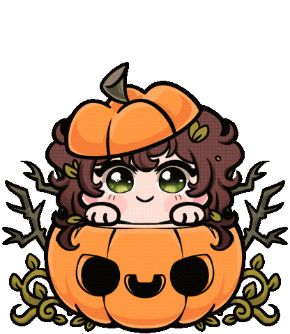 SenElric giphyupload giphycreatortest halloween pumpkin Sticker
