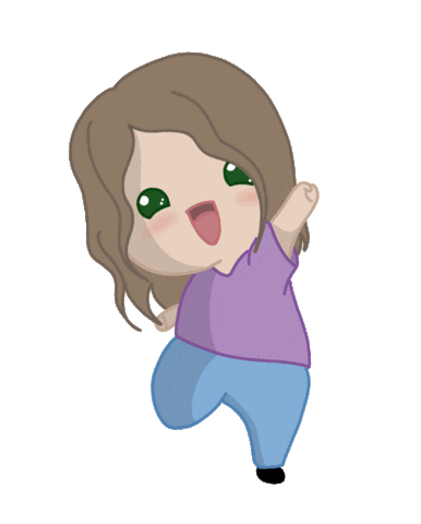 Happy Girl Sticker