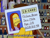 checking homer simpson GIF