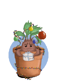 YtaArt harrypotter garland новыйгод mandrake Sticker