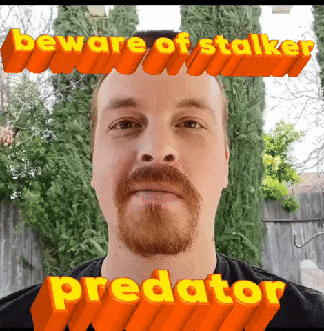 daydailey predator beware of stalker GIF