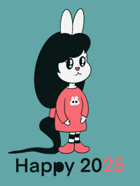 Happy New Year GIF by La Chica Conejo