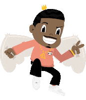 Flying Hip Hop Sticker