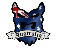 Australia Beard Sticker by BEARDED VILLAINS