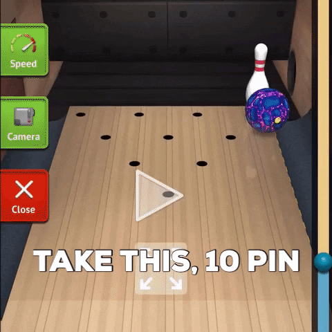 wannaplay giphygifmaker bowl bowling spare GIF