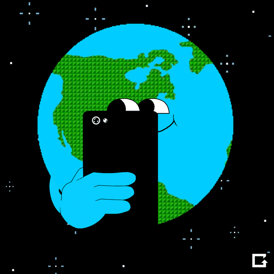 selfie earth GIF by gifnews