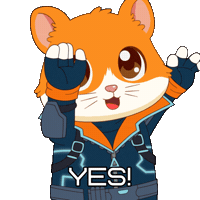 Happy Lets Go Sticker by Hamieverse