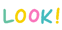 Watching Look Here Sticker