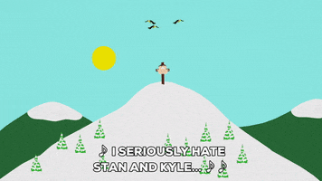 eric cartman snow GIF by South Park 