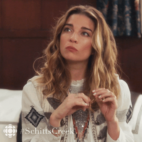 surprised schitts creek GIF by CBC