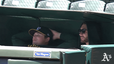 Best Friends Smile GIF by Oakland Athletics