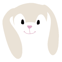riffraffandco bunny rabbit clover riff raff Sticker