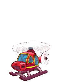 Helicopter Sticker by Tiny Minies