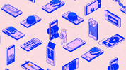 ShawnFan art illustration hand phone GIF
