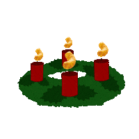 Christmas Candle Sticker by ErdnussLocken