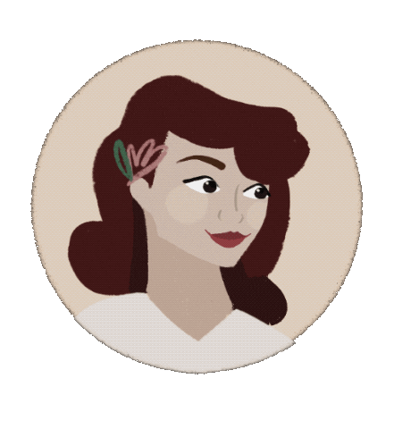 Girl Smile Sticker
