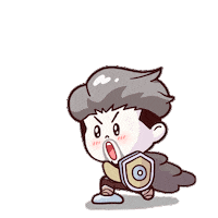 kakaocorp fight win run lets go Sticker