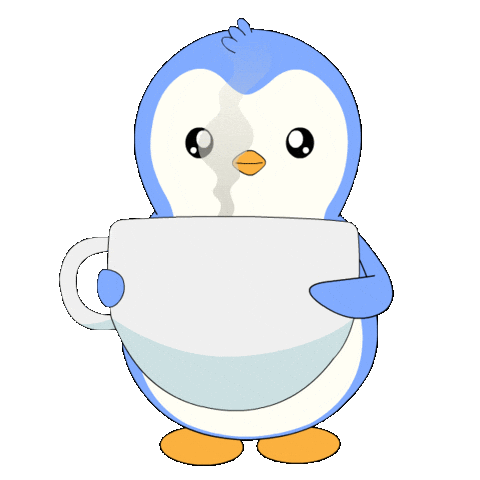 Good Morning Coffee Sticker by Pudgy Penguins