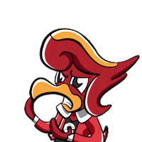 Angry Mascot Sticker by Carinih