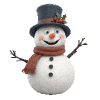 Boys Girls Snowman Sticker