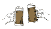 Stadtbaden drink cheers wine wellness Sticker