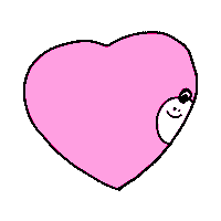 miruru love heart pink good Sticker