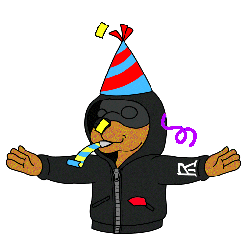 Well Done Happy Dog Sticker by Dobernut