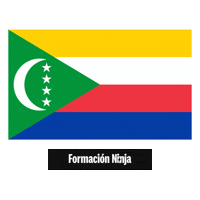 Comoros Flag Sticker by Formación Ninja