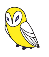 Owl Lc Sticker by LUCKYCHOUETTE