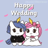Happily Ever After Wedding Day GIF by Brave Unicorn