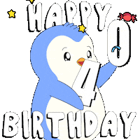 Happy Birthday Party Sticker by Pudgy Penguins