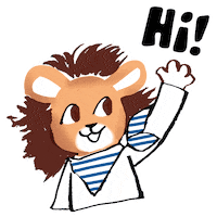 Happy Lion Sticker