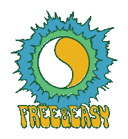 Rainbow Sun Sticker by Free & Easy
