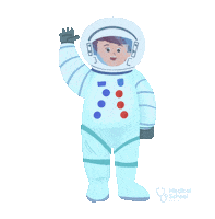 Space Rocket Sticker by Medical School for Kids