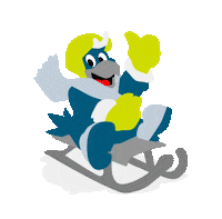 OK-Bergbahnen adler maskottchen wintersport rodeln Sticker
