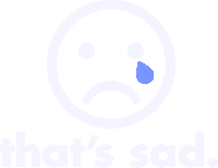 Sad Oh No Sticker