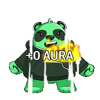 Super Saiyan Panda Sticker by SuperVerse