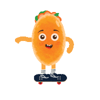 LaLorraine lunch skateboard sandwich lowies Sticker